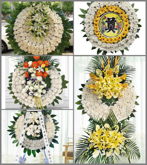 安徽六安市霍邱县洪集镇牌坊村花圈速递